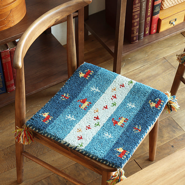 チェアパッド gabbeh（ギャッベ） チェアーマット チェアーパッド