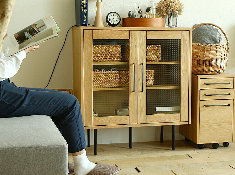 ガラスチェスト Glam（グラム） チェスト キャビネット ラック