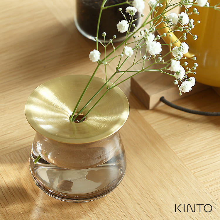 フラワーベース 花瓶 kinto 花器 キントー ガラスKINTO LUNA Sサイズ