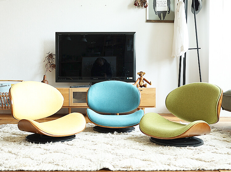 360度回転式ローラウンドチェアー KNOX（ノックス）ファブリックタイプ