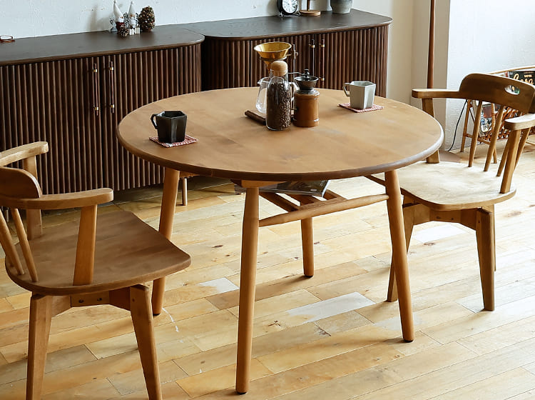 円形ダイニングテーブル Logie（ロジー）105cmタイプ ダイニング