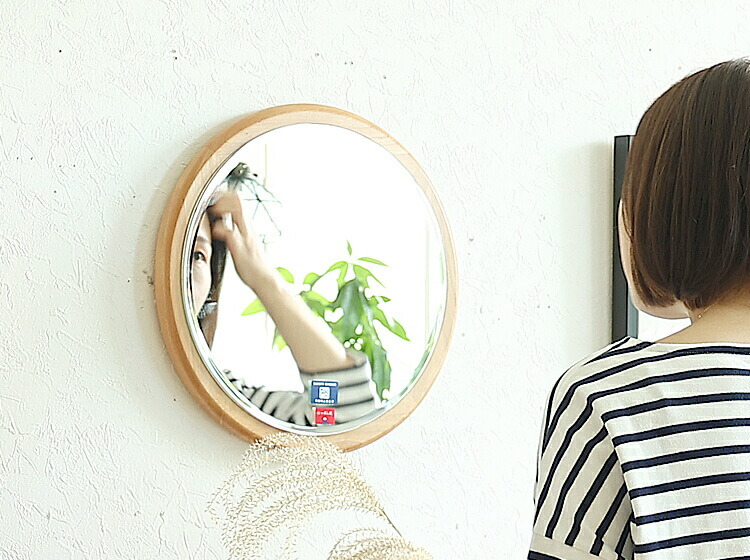 ウォールミラー maron（マロン） Mサイズ ミラー 鏡 壁掛け