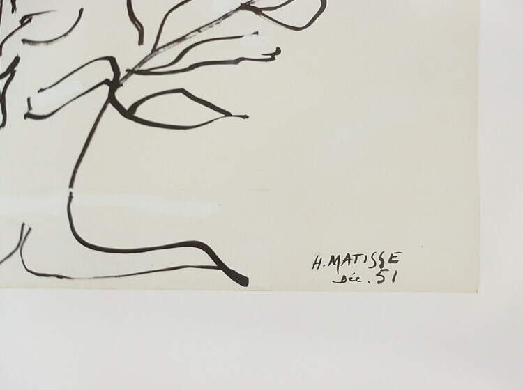 アートポスター Henri Matisse「低木」 ナチュラルフレーム インテリア
