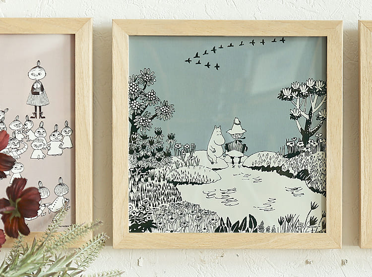 アートポスター MOOMIN MIZUBENOFUTARI（水辺のふたり）インテリア 絵