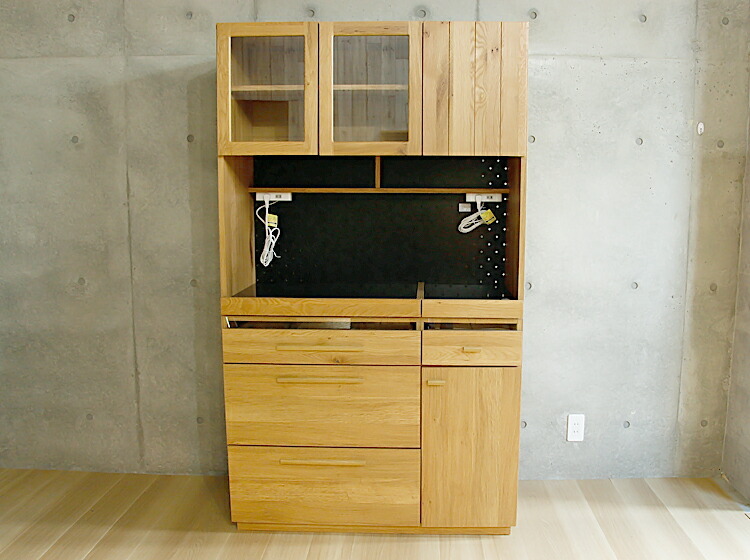 105キッチンボード OCTA（オクタ） 北欧 完成品 日本製 キッチンボード