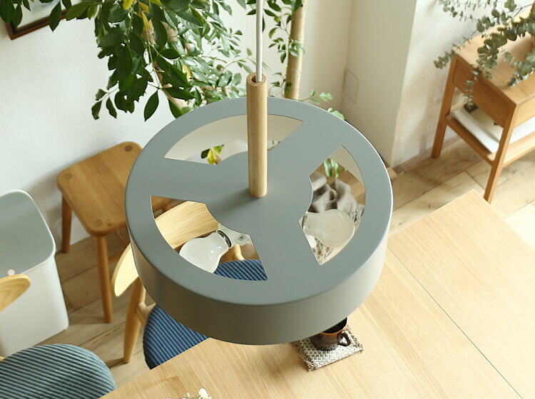 Olika Lamp オリカランプ　スモークグレー　unico 照明　ライト 天井照明 Olika Lamp 3BULB（オリカランプ）※電球付き 照明 天井照明
