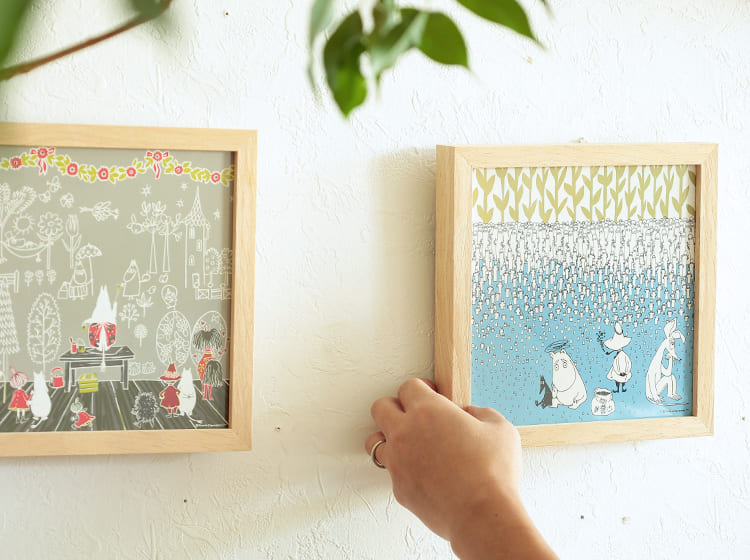 【匿名発送】ムーミン　絵画　絵　額入り　オシャレ 匿名発送】ムーミン 絵画 絵 額入り オシャレ ムーミン×鈴木