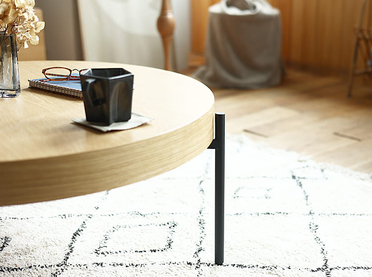 円形センターテーブル Rest（レスト） オークタイプ テーブル