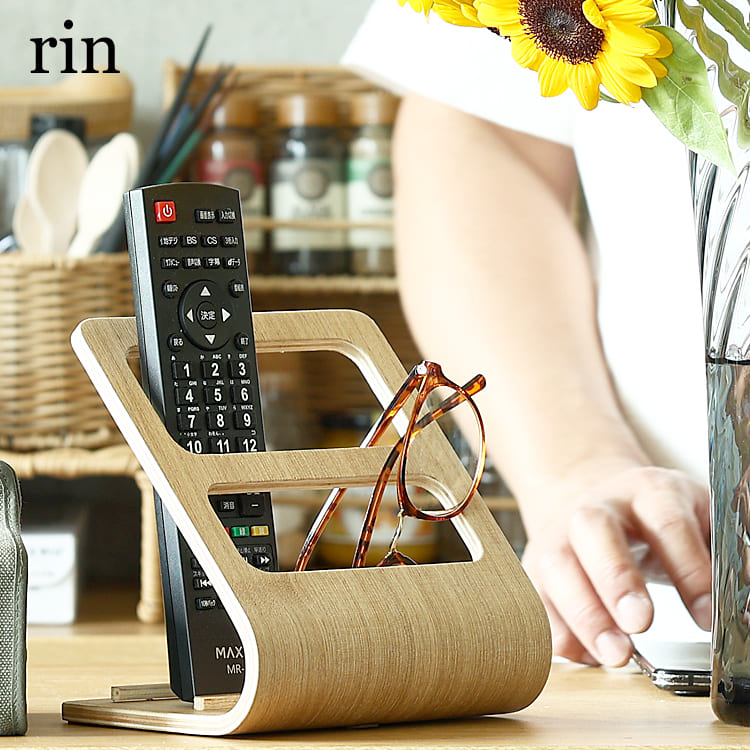 ♡新品♡ TIRINNANZI ティリンナンツィ リボン リモコンラック RIN（山崎実業） リモコンラック rin（リン） リモコン立て リモコン