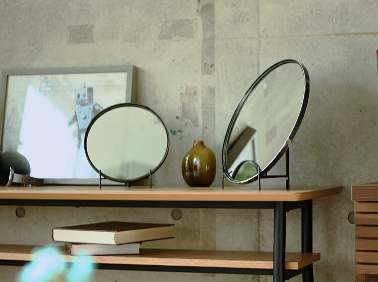 テーブルミラー(30cm)★12枚セット Round Mirror L ミラー 鏡 壁掛け インテリア ウォール ミッド