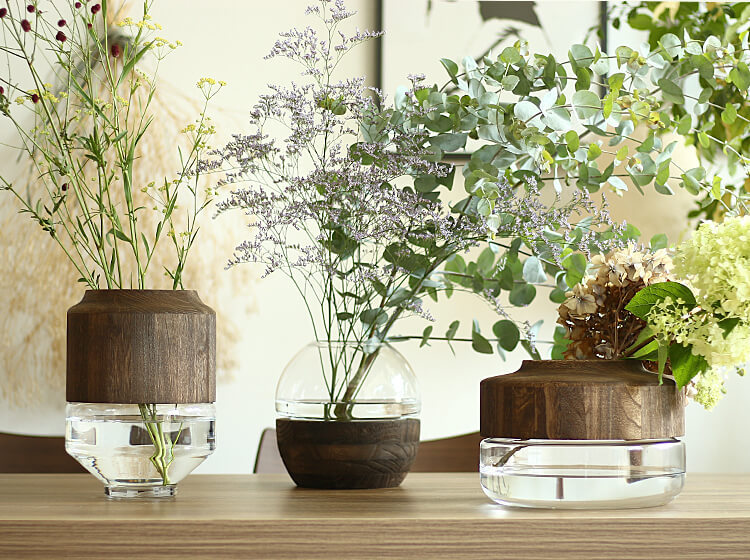 SPICE フラワーベース LIFE BOLD ロータイプ 花瓶 花器 spice スパイス