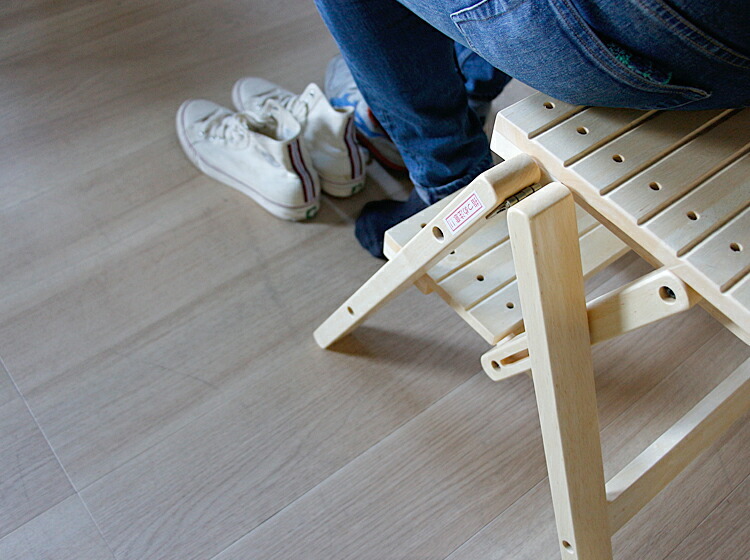 2段ステップチェアー Stepy（ステッピー） 木製 折りたたみ 踏み台