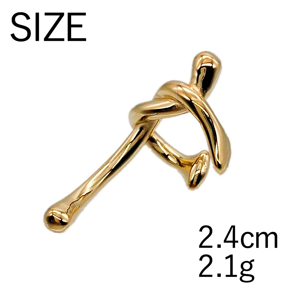 イヤカフ リボン 植物風  (片耳用) おしゃれ イヤークリップ ゴールド シルバー ヴィンテージ |  | 09