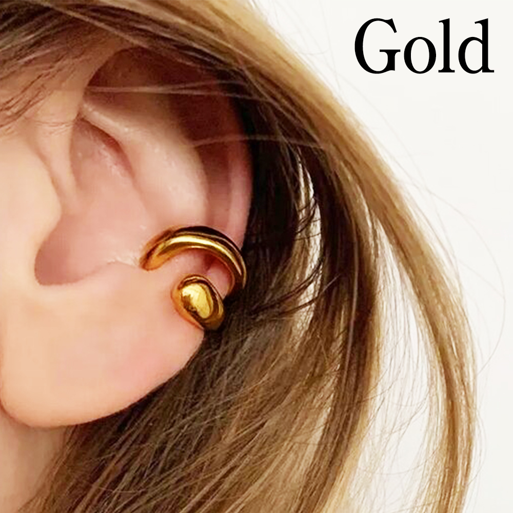 イヤカフ 両耳用 左右 ペア おしゃれ イヤークリップ ゴールド シルバー ジオメトリック 幾何学的 |  | 05