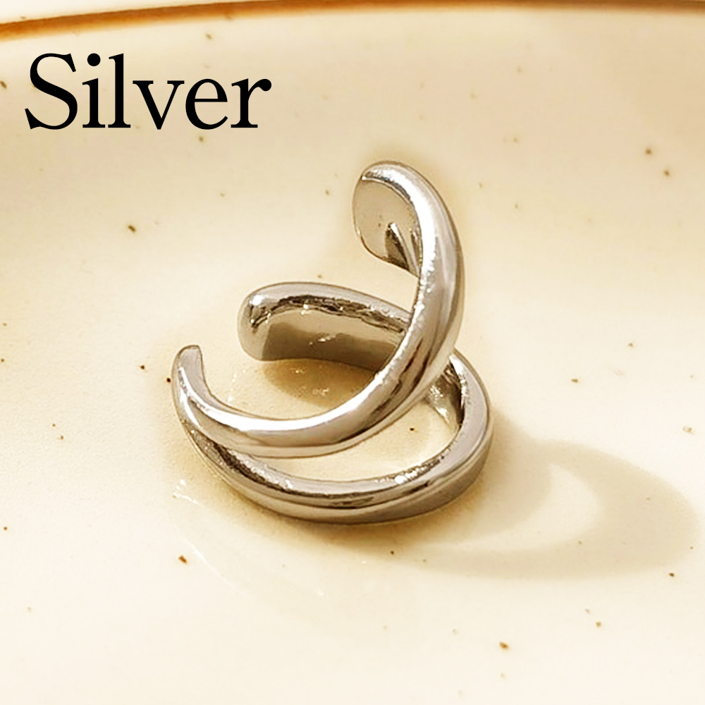 イヤカフ 両耳用 左右 ペア おしゃれ イヤークリップ ゴールド シルバー ジオメトリック 幾何学的 |  | 07