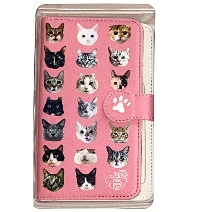 クーポンで半額 50%OFF SALE 手帳型 猫柄 スマホケース 在庫処分セール 訳あり ねこ | Xperia | 09
