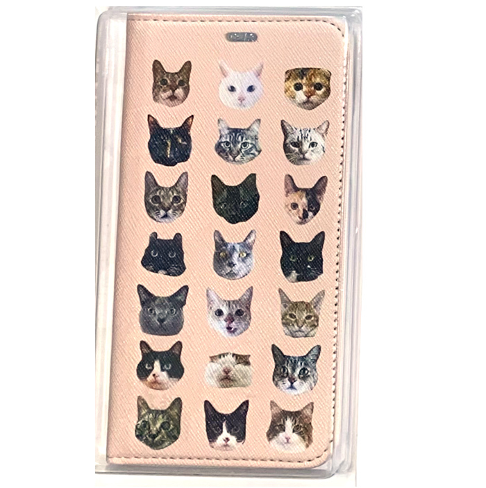 クーポンで半額 50%OFF SALE 手帳型 猫柄 スマホケース 在庫処分セール 訳あり ねこ | Xperia | 24