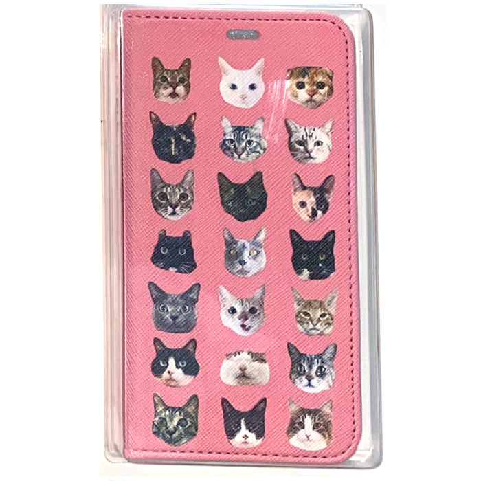 クーポンで半額 50%OFF SALE 手帳型 猫柄 スマホケース 在庫処分セール 訳あり ねこ | Xperia | 26