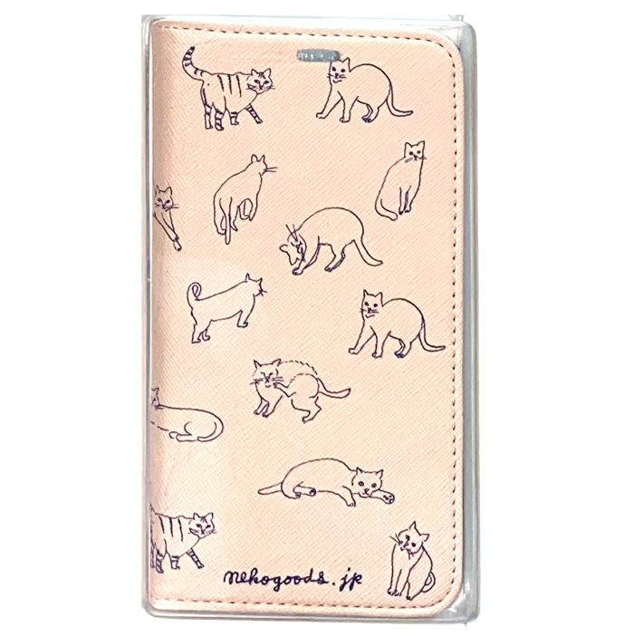 クーポンで半額 50%OFF SALE 手帳型 猫柄 スマホケース 在庫処分セール 訳あり ねこ | Xperia | 32