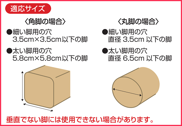 こたつの高さをあげる足スリム