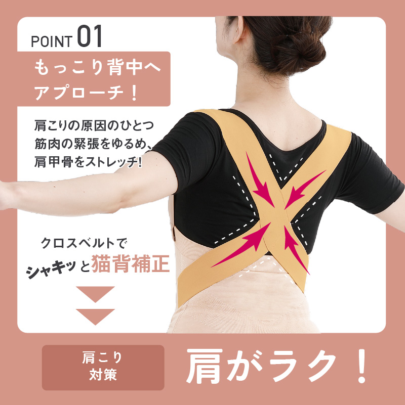 さらし×たすき式 ペコらくボディスーツ