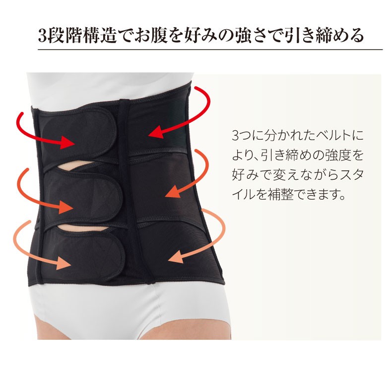 お腹すっきりサポーター　３段階調節ウエストシェイパー　お腹スマートウエストシェイパー