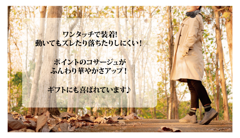 ウール１００％ ワンタッチ華やかスカーフ あったかスカーフ ウール素材 首もと おしゃれに プレゼント 冬用スカーフ【送料無料】ゆうパケット