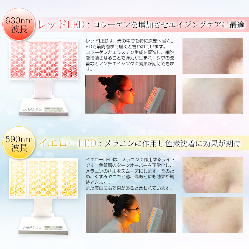 超paypay祭」 美顔器 光美容器 赤色LED エイジングケア 折り畳み式【美