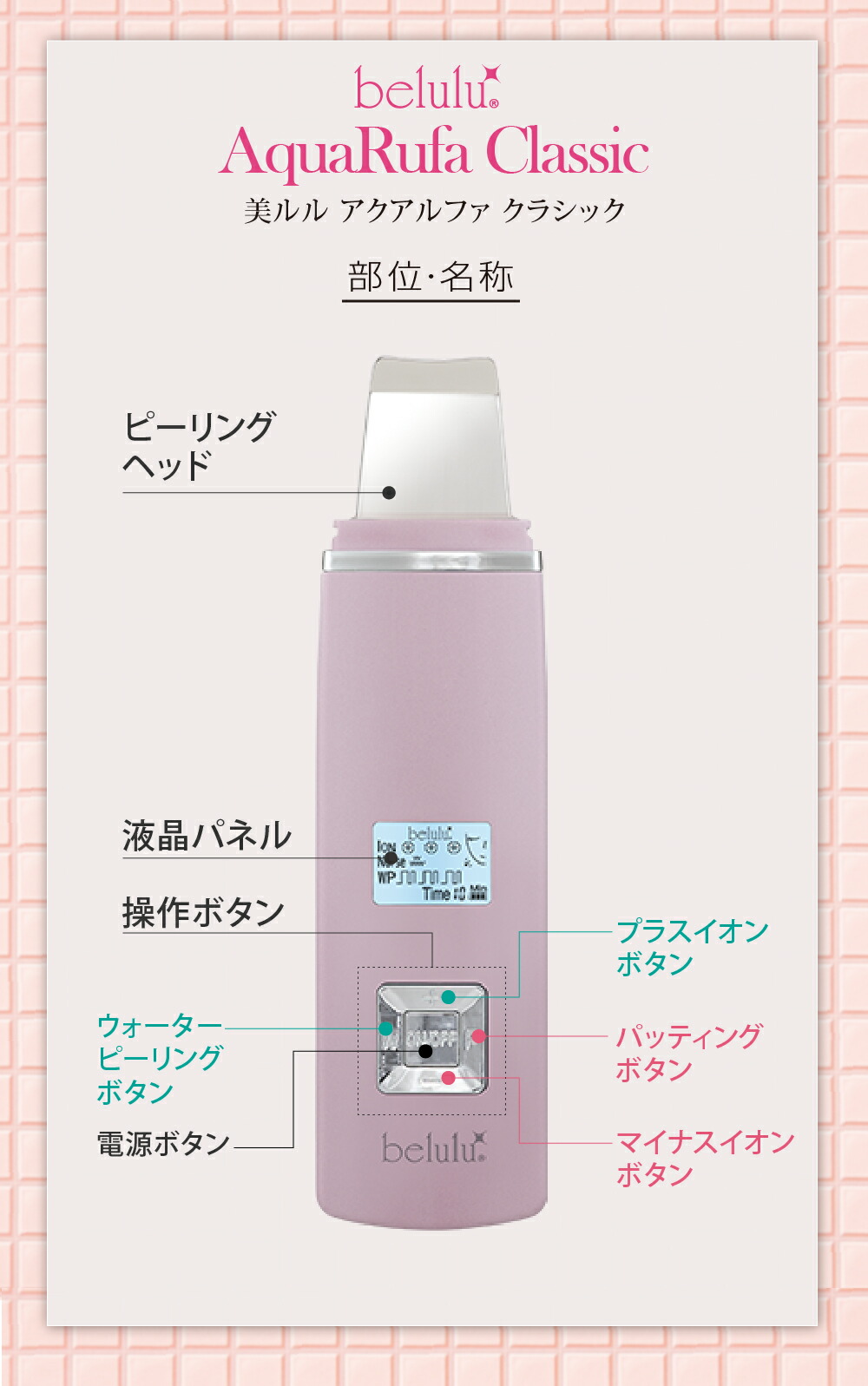 美ルル New アクアルファ クラシック 超音波 ウォーターピーリング 美顔器 イオン導出 イオン導入 保湿 リフトアップ エイジングケア 毛穴ケア 美肌 belulu New AquaRufa classic ホワイトデー ギフト プレゼント お年賀