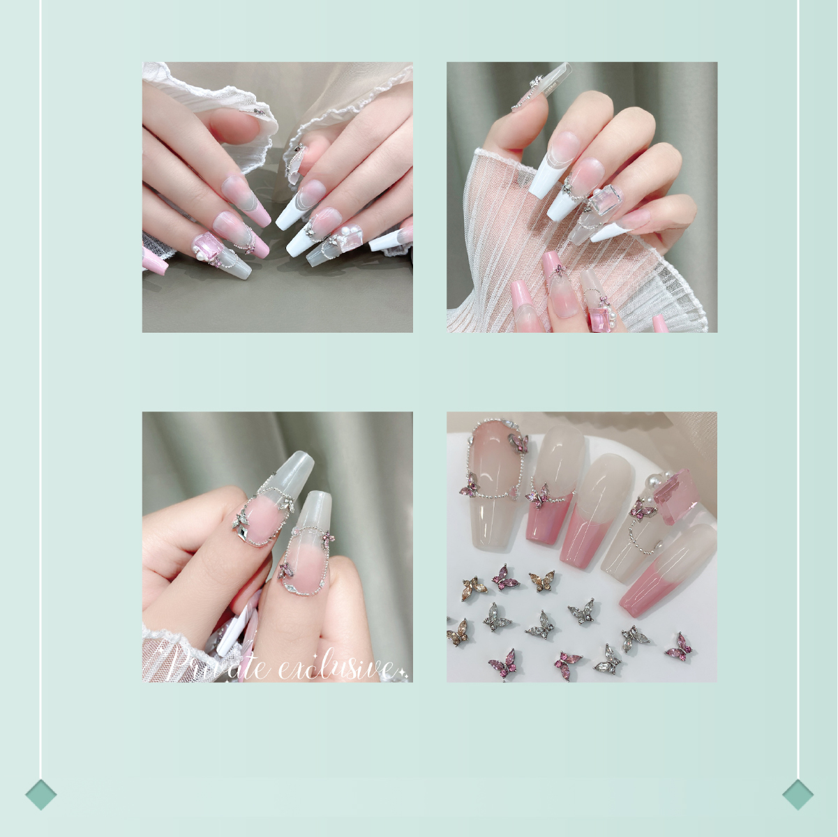 Petitor ネイルパーツ【バタフライパーツ 全3色 3個入】【ミニ