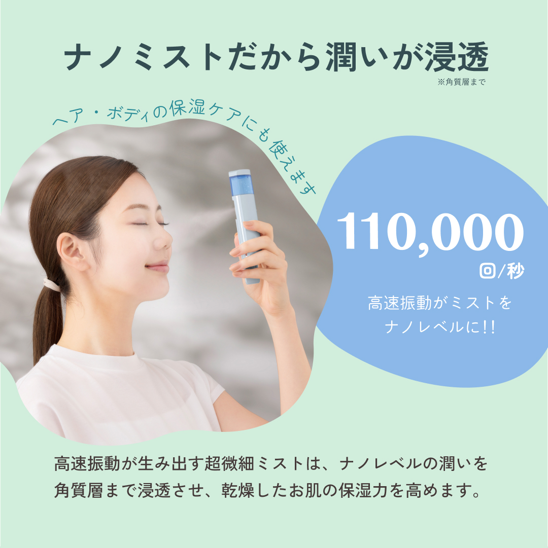 ハンディーミスト ミスト美顔器 美容家電 スチーマー スプレー 超音波 顔 フェイスケア スキンケア 保湿,うるおい 潤い ホームエステ 小型 コンパクト 手持ち 携帯 乾燥肌 乾燥対策 熱中症対策 エアコン対策 冷房対策 オフィス 会社 夏用品 女性 レディース 新生活 母の日 キレイ満足度 おうちエステ ホワイトデー