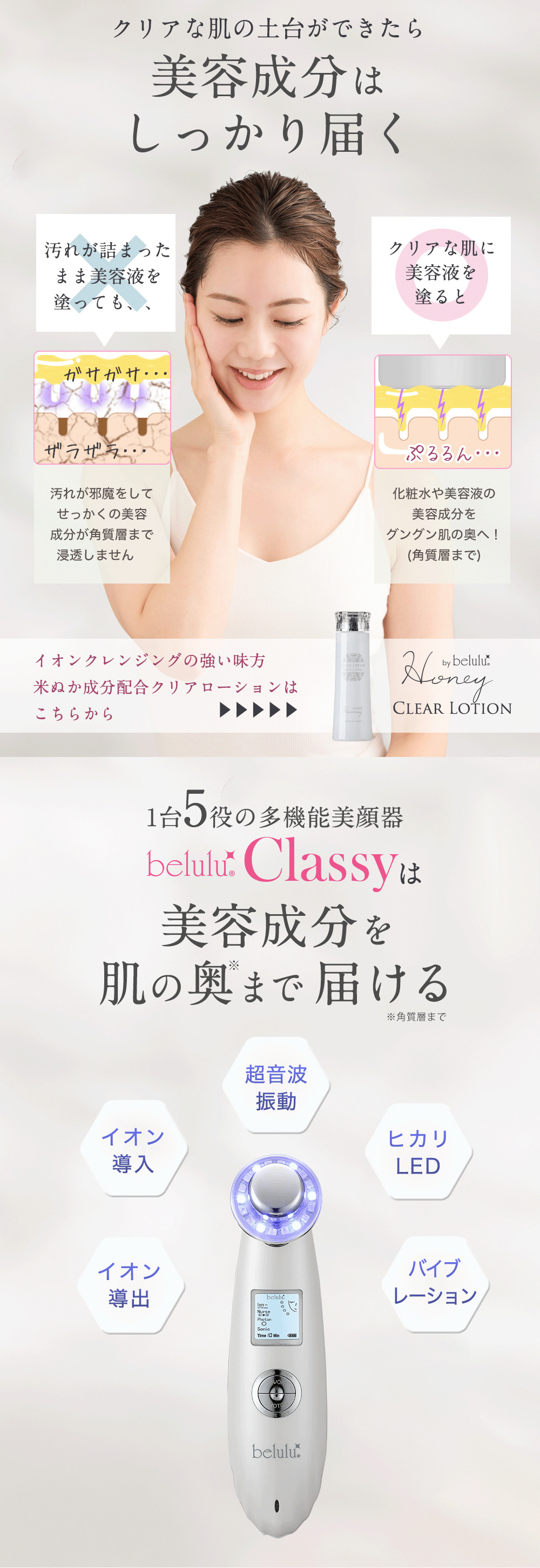 母の日 ギフト家庭用 ホームエステ 美顔器 化粧水 美容液 超音波 振動 人気 おすすめ ランキング 光エステ，LEDエステ スキンケア エイジングケア フェイシャルケア クレンジング イオン導入 イオン導出 フェイスライン 保湿 ハリ 毛穴 汚れ 洗浄 弾力 乾燥 乾燥対策 目もと うるおい 女子力 美顔 美肌 モイスチャー モイスト 美容 ビューティ 女性 男性 レディース メンズ 紫外線対策 UVケア belulu Classy 美容家電 ホームエステ 美容家電 ホームエステ いい買物の日 新生活 母の日 キレイ満足度 おうちエステ ギフト プレゼント 巣ごもり 巣ごもり家電 プレセント