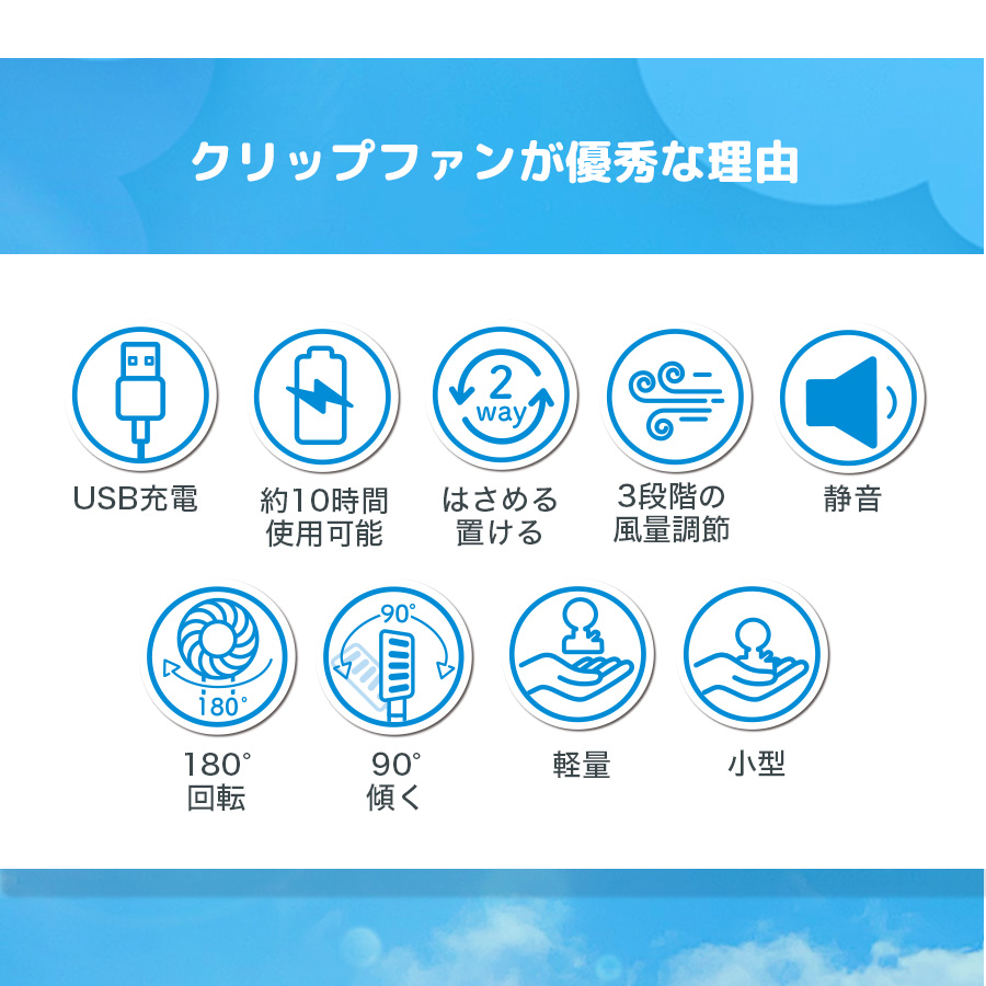 扇風機 卓上扇風機 携帯扇風機 ハンディファン コードレス扇風機 充電式 日傘用 ベビーカー用扇風機 通勤用 車内扇風機 角度調整 軽量 バッテリー内蔵 3段階風量 静音稼働 熱中症対策 おしゃれ 静音 サーキュレーター 節電 換気 ファン 扇風機小型 扇風機卓上 暑さ対策グッズ 夏の必需品 涼感アイテム