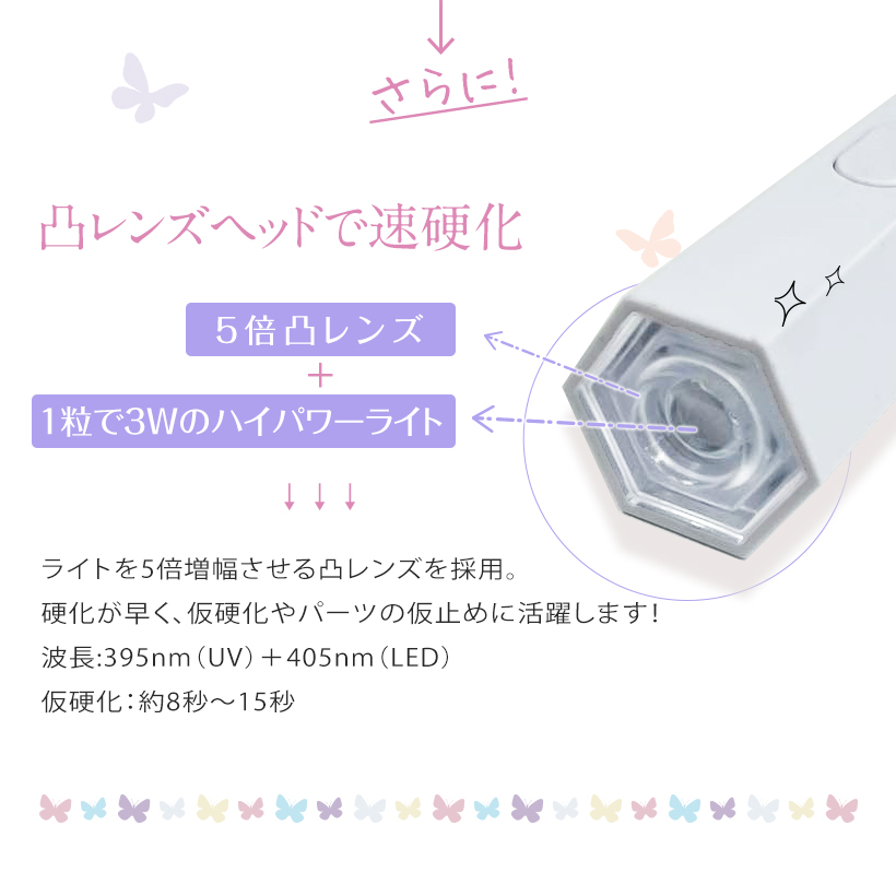 3W UVLEDライト ネイルライト ポイント ネイルライト ジェルライト ハンディライト ledライト UVライト ネイルドライヤー マニキュア ネイルアート ネイルデザイン 仮硬化 シール フィルム セルフネイル セルフネイル ネイルケア 贈り物 ギフト バレンタイン 母の日 誕生日 プレセント