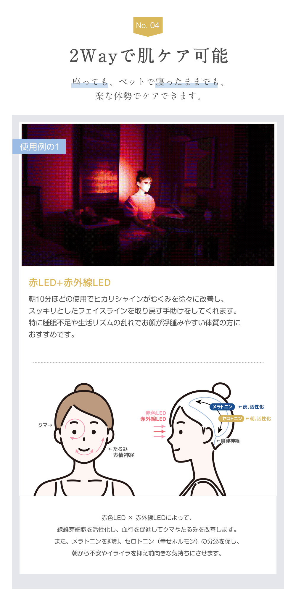 美ルル belulul hikari LED 光エステ 顔 三面鏡 フォトフェイシャル スキンケア