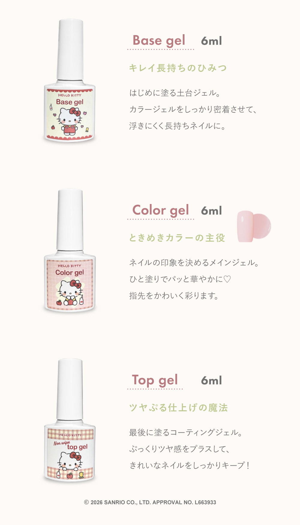 Petitor ジェルネイル スターターキット【ハローキティ×プチトル