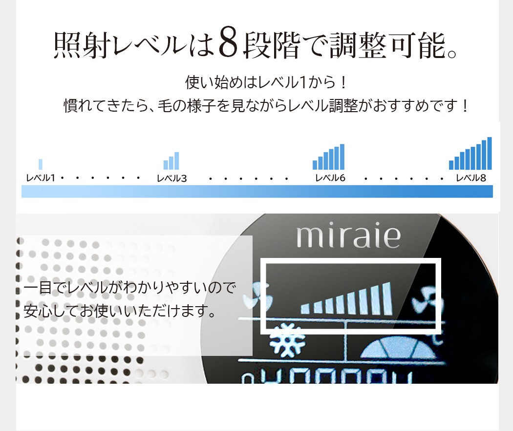 脱毛器 自宅 家庭用 おうち時間 ミライエ ヘアリムーバー フラッシュ式脱毛器 光脱毛 脱毛機 Ipl Miraie Miraie Hairromover 美容家電 ネイル用品の綺麗堂 通販 Yahoo ショッピング