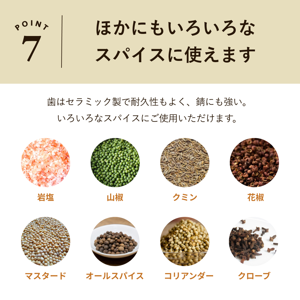 ミニ 塩 胡椒 岩塩 調味料 スパイス 挽き ペッパーミル ソルトミル スパイスミル 胡椒挽き 塩挽き 粗さ調整 粗挽き 細挽き セラミック刃 片手 キッチン家電 デザイン家電 インテリア 調理器具 おしゃれ 新生活 贈り物 ギフト プレゼント 結婚祝い 引っ越し祝い 新築祝い アウトドア BBQ バーベキュー 持ち運び 便利 屋外 塩 ソルト 胡椒 コショウ キャンプ キッチンツール キッチン用品 キッチン雑貨 使いやすい おすすめ 人気 オススメ プレゼント 贈り物 ギフト オシャレ お洒落