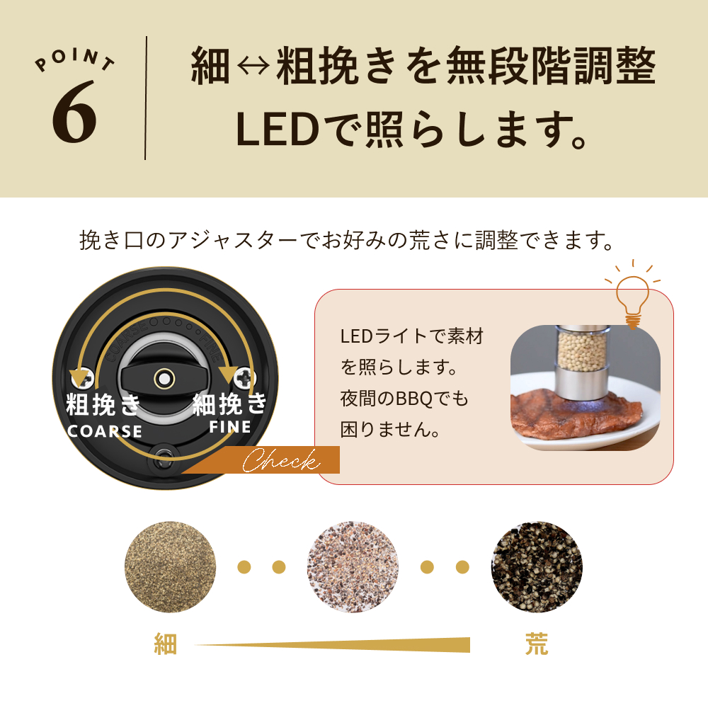 ミニ 塩 胡椒 岩塩 調味料 スパイス 挽き ペッパーミル ソルトミル スパイスミル 胡椒挽き 塩挽き 粗さ調整 粗挽き 細挽き セラミック刃 片手 キッチン家電 デザイン家電 インテリア 調理器具 おしゃれ 新生活 贈り物 ギフト プレゼント 結婚祝い 引っ越し祝い 新築祝い アウトドア BBQ バーベキュー 持ち運び 便利 屋外 塩 ソルト 胡椒 コショウ キャンプ キッチンツール キッチン用品 キッチン雑貨 使いやすい おすすめ 人気 オススメ プレゼント 贈り物 ギフト オシャレ お洒落