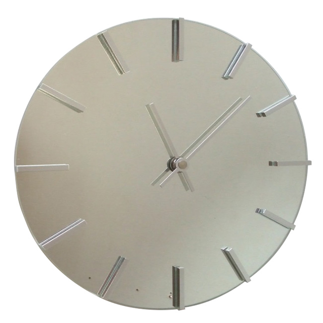 シュールな時計 ステップ シルバー V-0008(時計 壁掛け かっこいい