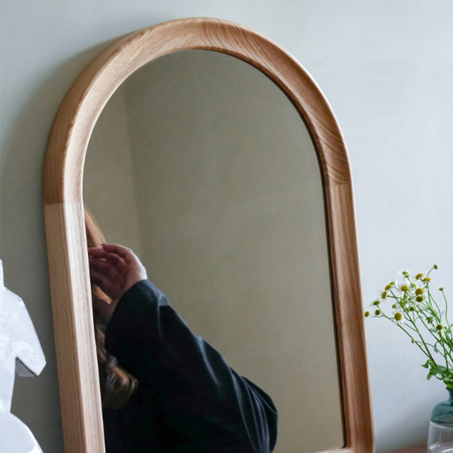MOI wall mirror arch(ミラー 鏡 壁掛け おしゃれ ビス 洗面 賃貸