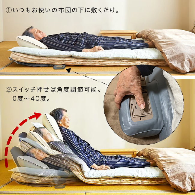 ラクライナーα(電動ベッド 介護 電動マット電動リクライニング
