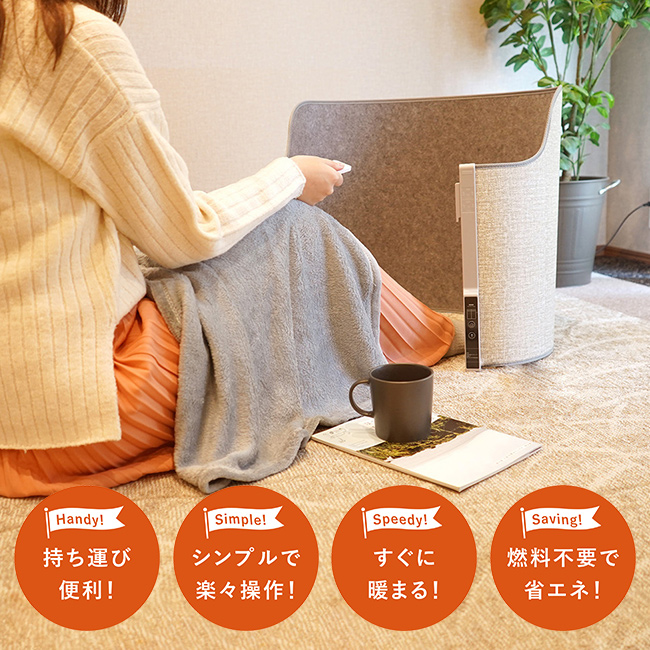 7Life ワイヤレス充電機能付き サイドテーブル(ワイヤレス スマホ 充電