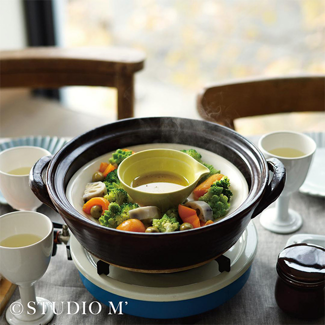 studio m' スタジオエム ドゥーブ 5号鍋(スタジオm 土鍋 5号 おしゃれ