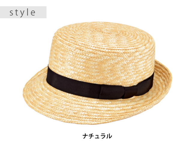 帽子木型ーミニ中折れ2個セットE HS46.7 レトロ 田中帽子店 Colette コレット カンカン型中折れ帽 UK-H064-NA(田中帽子