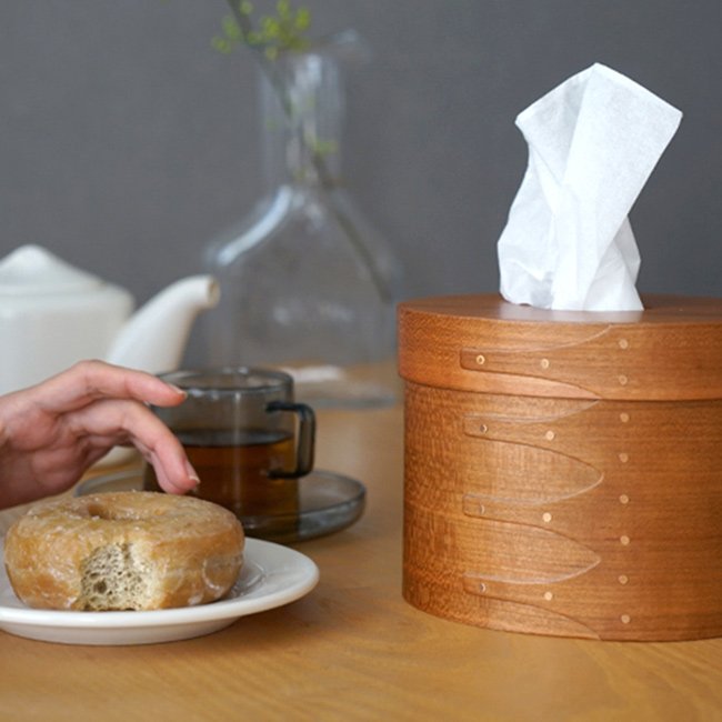 シェーカー ティッシュボックス(ティッシュケース 木製 楕円 おしゃれ