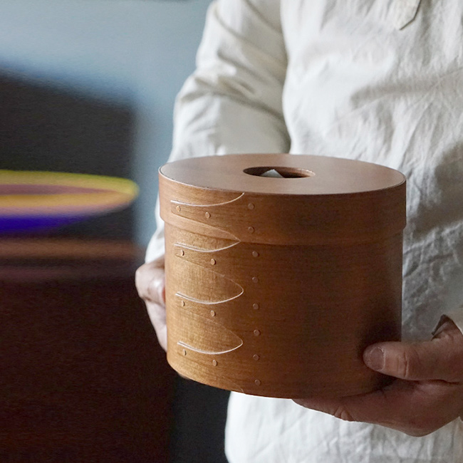 シェーカー ティッシュボックス(ティッシュケース 木製 楕円 おしゃれ