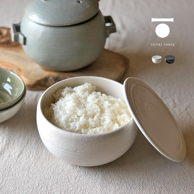 天然製　おひつ TOJIKI TONYA トウジキトンヤ おひつ 1合(萬古焼 お櫃 陶器 日本製