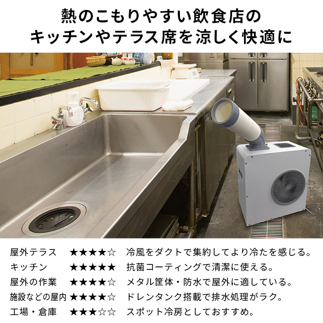 ドライクール 3 COOL-AJ-061WM(屋外クーラー 冷風機 スポットクーラー