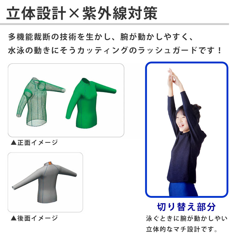 FOOTMARK 送料無料 フットマーク キッズ 水着 ラッシュガード